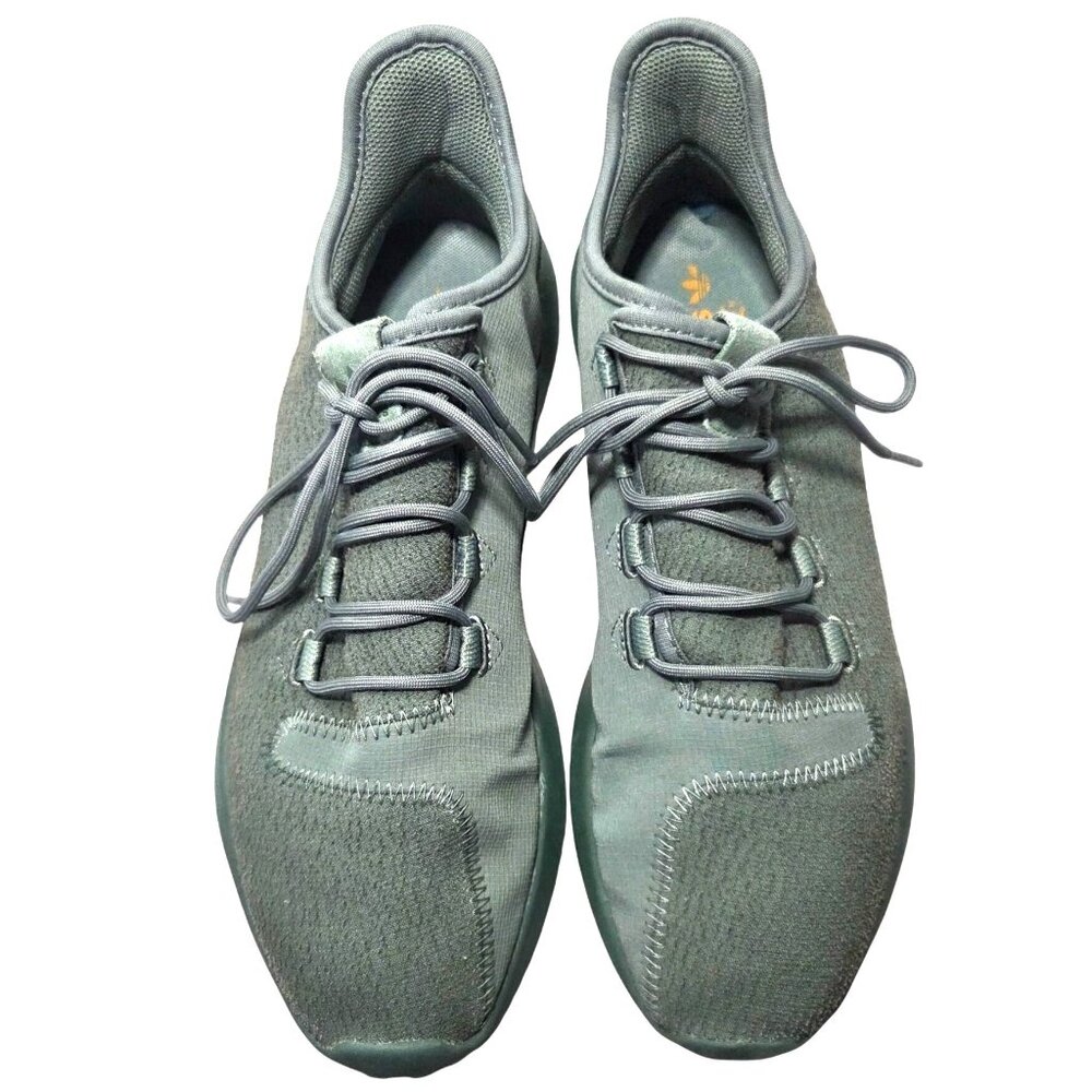 Adidas Tubular Shadow Green Lace Up Woven Running Sneakers Men's Size 10.5 - Picture 3 of 9